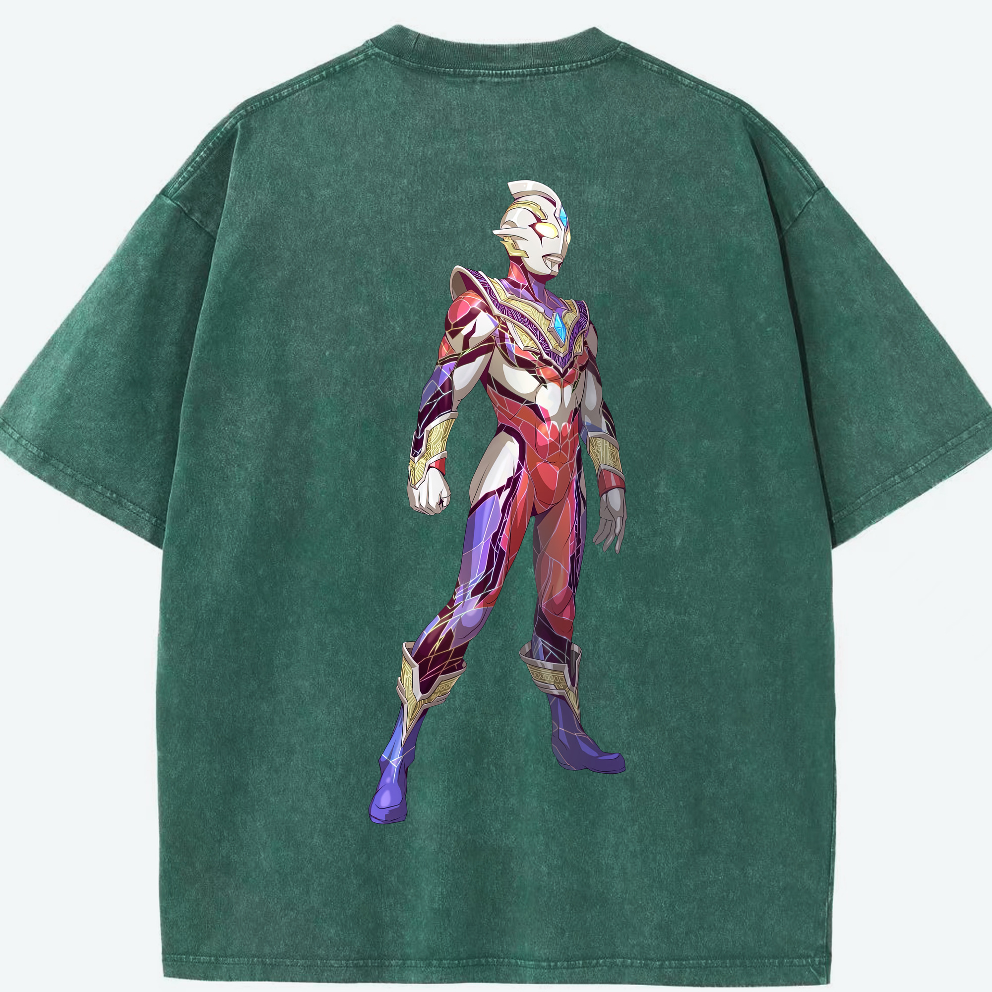 （画像用） ウルトラマン Ultraman 綿100% ヴィンテージ風 半袖Tシャツ（背面プリント）